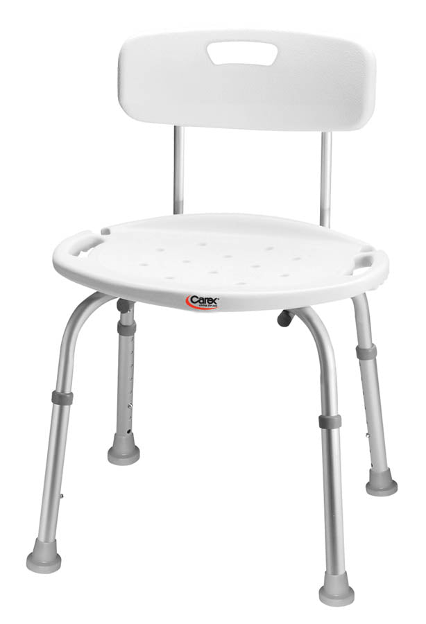 Carex Adjustable Bath & Shower Seat with Back