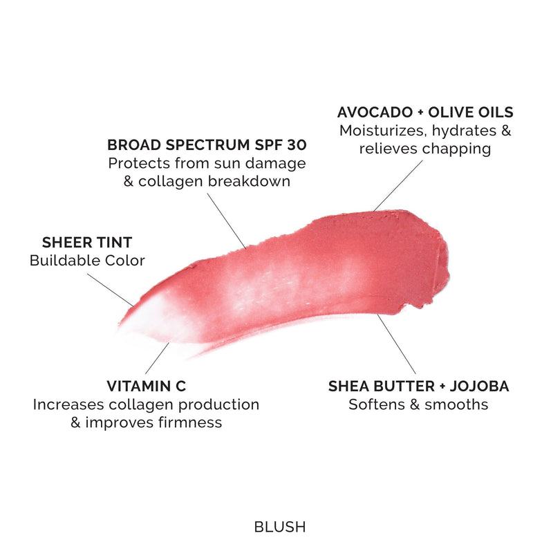 Bálsamo labial con color y protector solar MDSolarsciences Hydrating Sheer SPF 30, tubo de 0.15 oz. Tipo de envase: individual