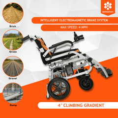 phoenix ultra lightweight portable folding airline and cruise complies electric power wheelchair