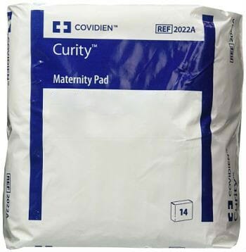 Curity Maternity Pads 2-3/4" x 11", Case of 12