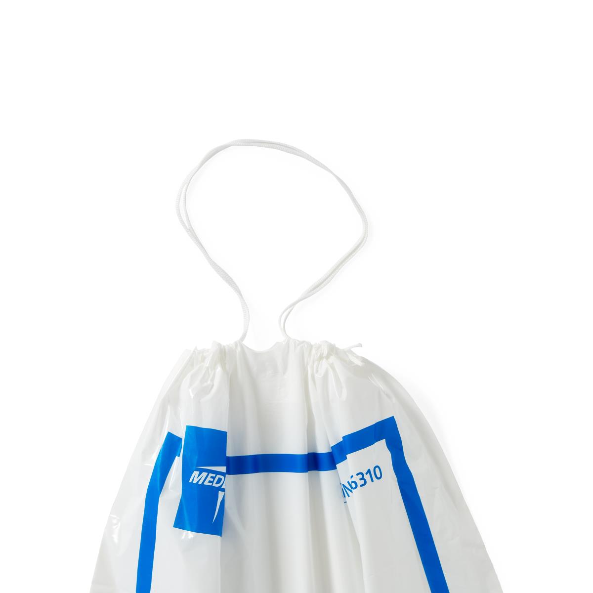 Patient Belongings Bag Medline 18 X 20 Inch Polyethylene Resin Drawstring Closure White, Packaging Type- Case
