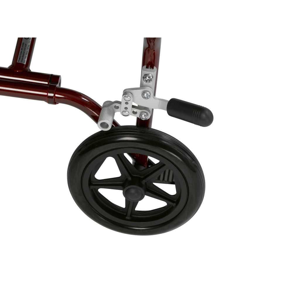 Drive Medical DFL19RD Fly-lite Transport Chair Burgundy 19