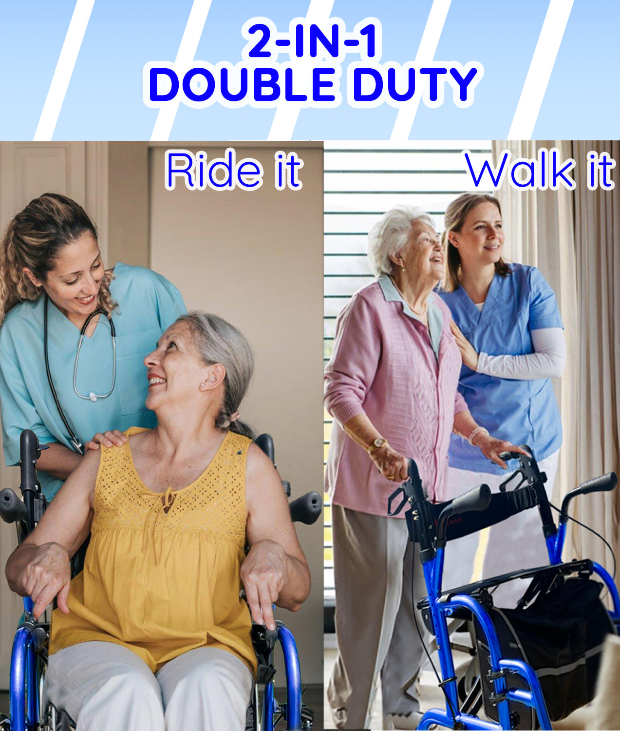 DayWalker 2 in 1 Rollator Walker