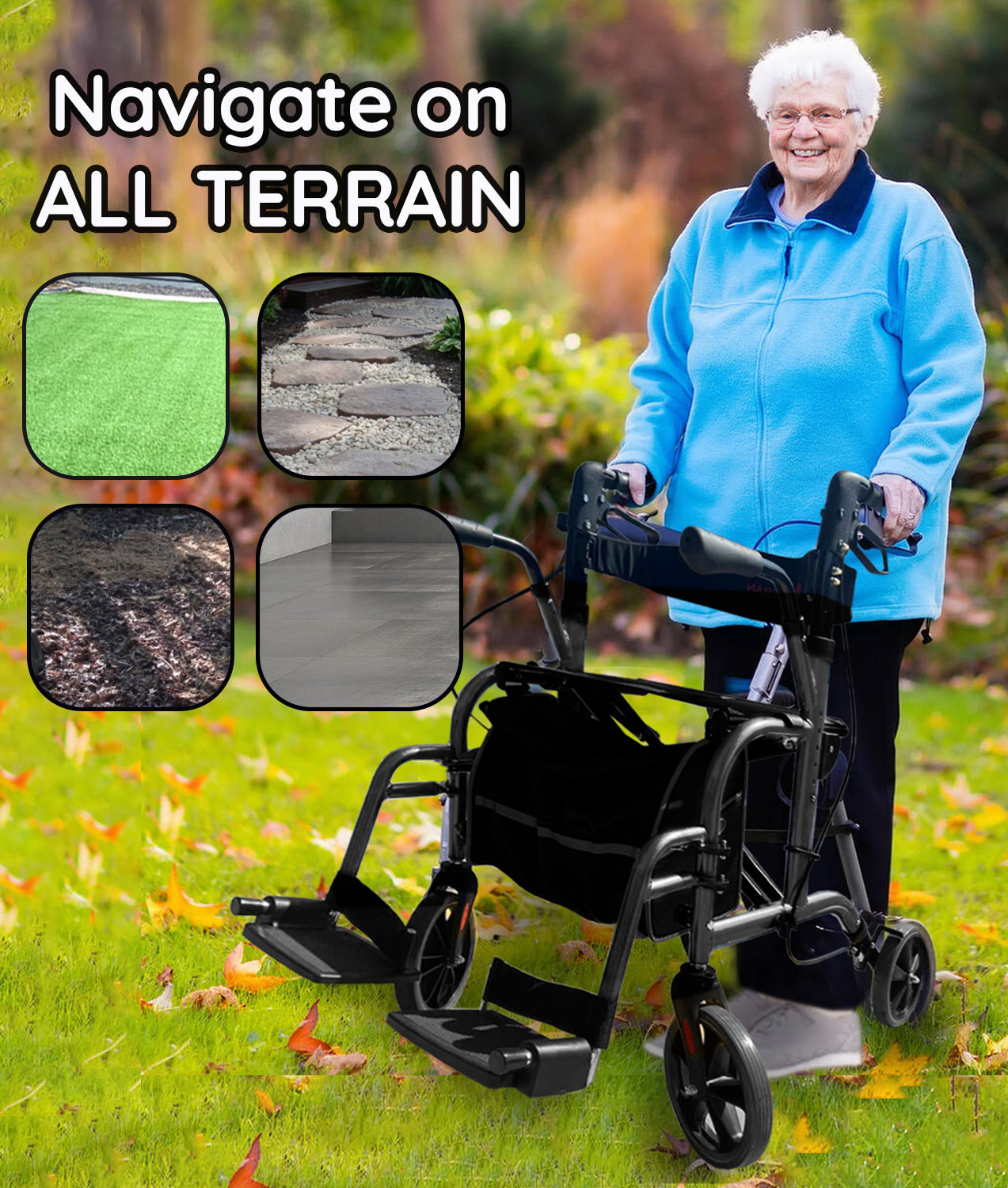 DayWalker 2 in 1 Rollator Walker