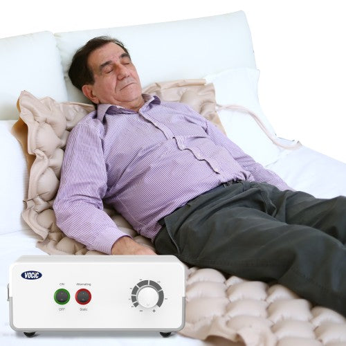 VOCIC S11VA Spherical Alternating Air Pressure Mattress With Pump– Anti Bedsore Pressure Relief Pad for Patients & Elderly, 89×38 inch size, Weight Capacity-297 lbs, PVC material