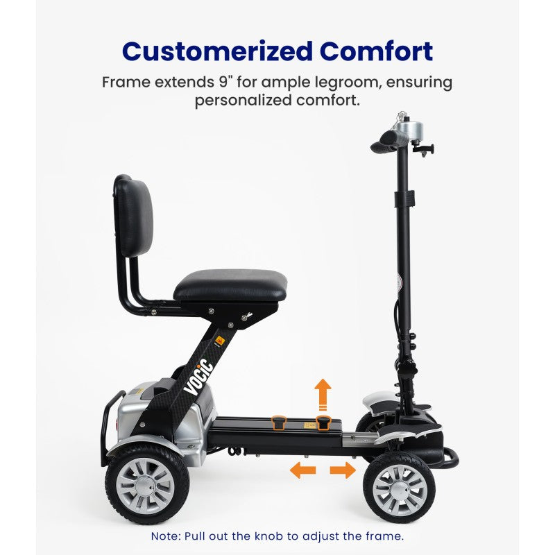 D71 Ultra-lightweight Mobility Scooter 12AH - Battery, Easy Travel for Seniors