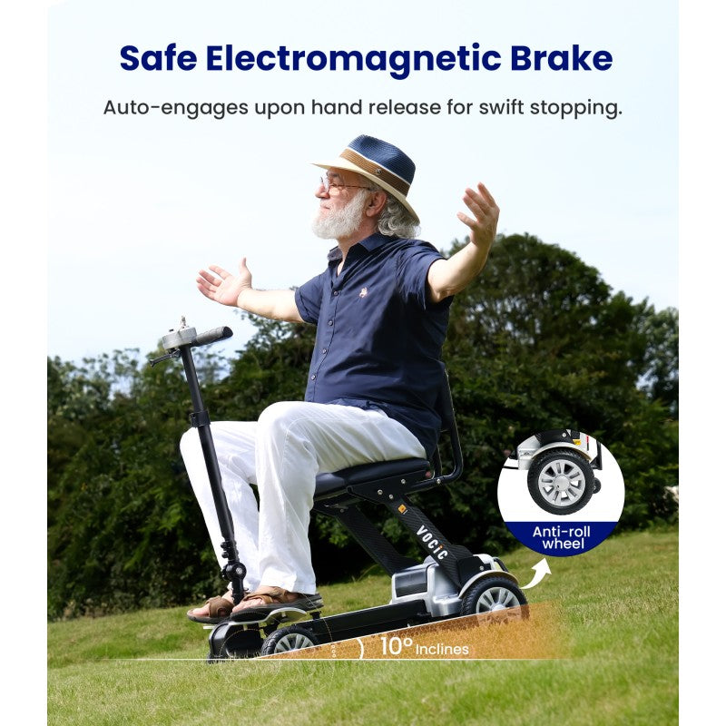 D71 Ultra-lightweight Mobility Scooter 12AH - Battery, Easy Travel for Seniors