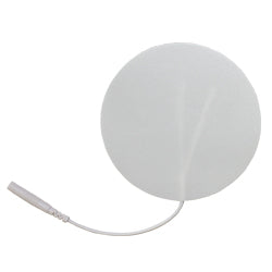 Self-Adhesive Electrodes, 3" Round White Foam, Foil Pouch