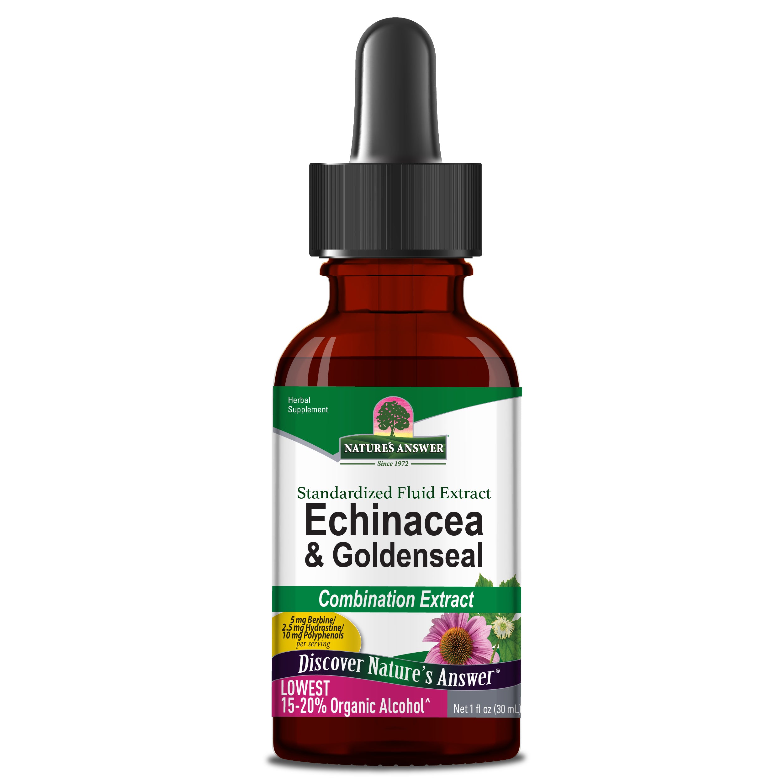 Nature's Answer - Echinacea And Goldenseal - 1 Oz