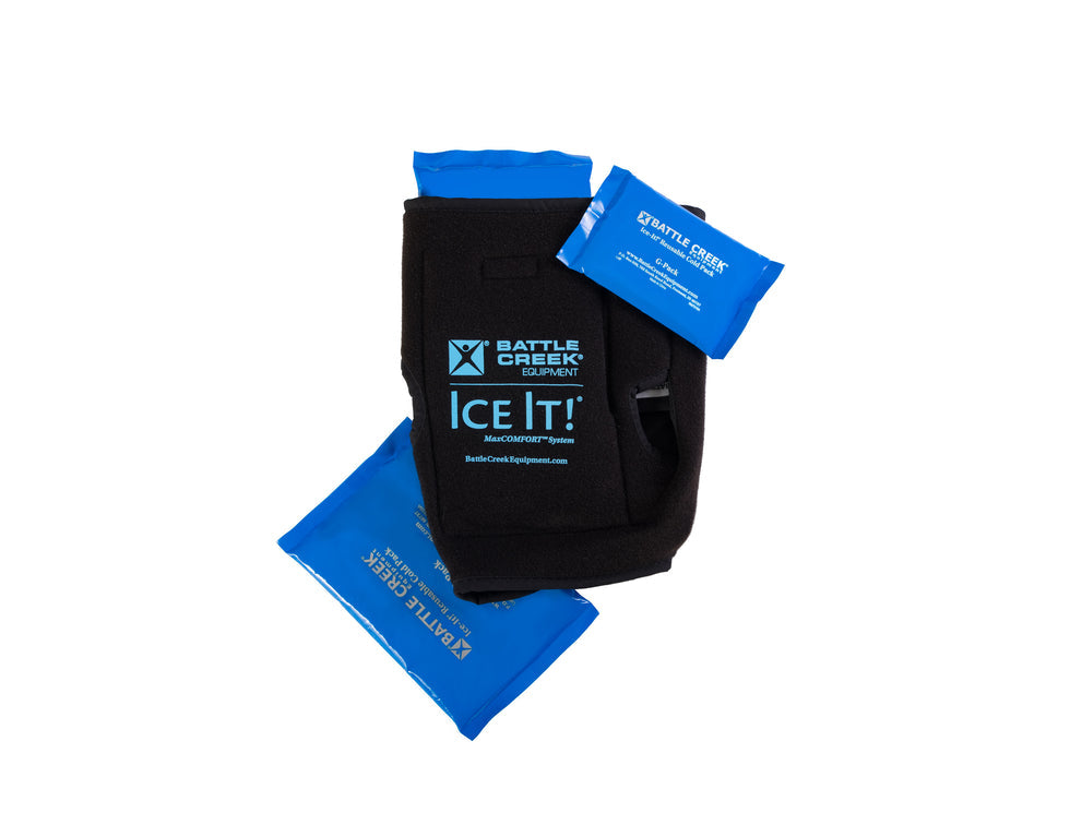 Cold Pack Ice It! F-Pack and G-Pack Combo Ankle / Elbow / Foot 4-1/2 X 7 Inch / 3 X 6 Inch Vinyl / Gel Reusable, Packaging Type- Each