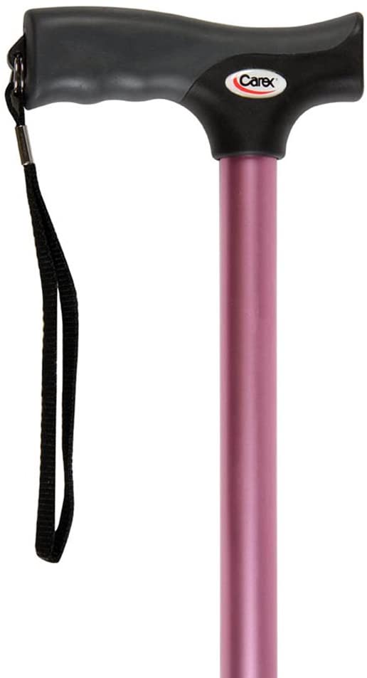 Carex Soft Grip Derby Cane, Pink