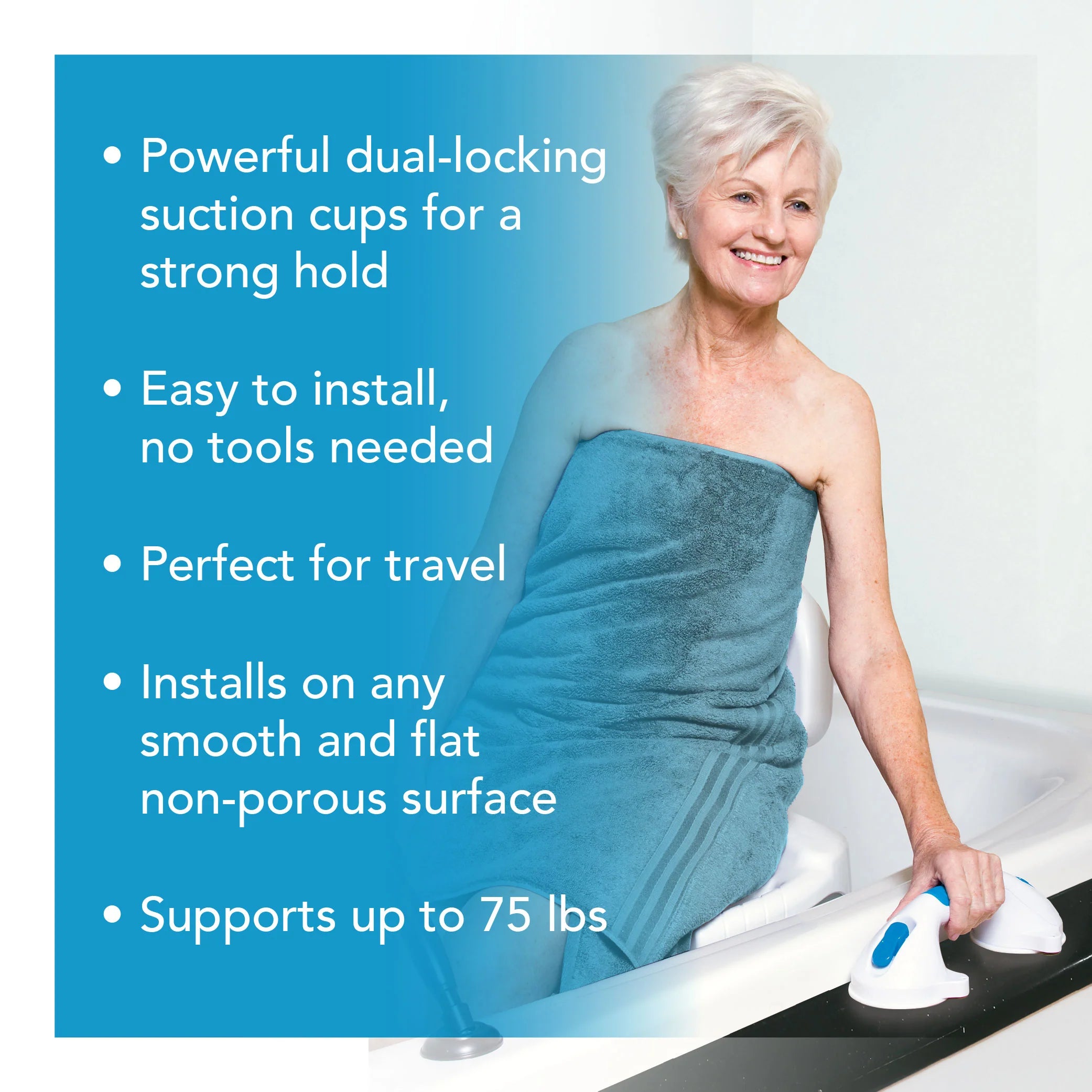Carex Ultra Grip 12-inch Grab Bar