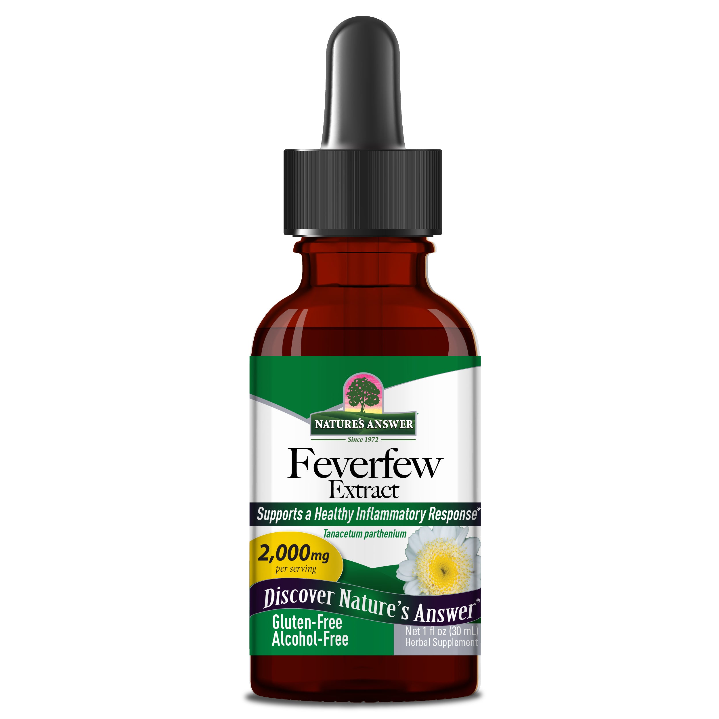 Nature's Answer - Feverfew Leaf Alcohol Free - 1 Fl Oz