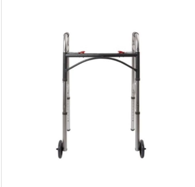 Dual Release Folding Walker with Wheels - All Care Store