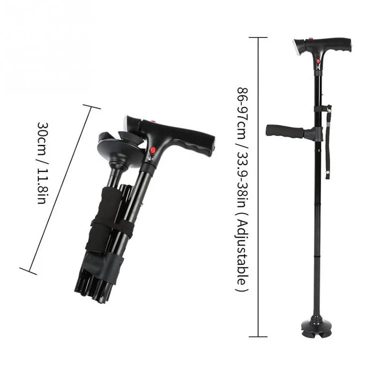 Collapsible Telescopic Folding Cane -All Care Store