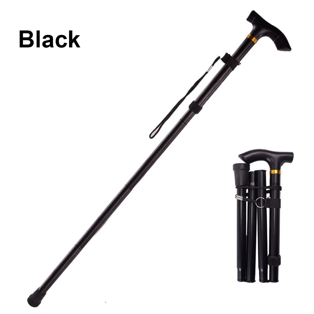 Hot New Telescopic Walking Sticks Collapsible Cane Black