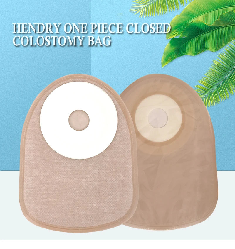 30 Pcs Colostomy Bags Disposable No-leak Ostomy Bag Comfortable Stoma Pouch Bag Non-woven Adults Colostomy Bag Supplies