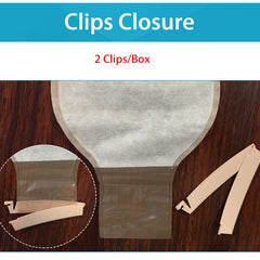 10 pcs ostomy bags double side non woven back open pouch bags with clip closure carbon filter colostomy bags max stoma 70mm