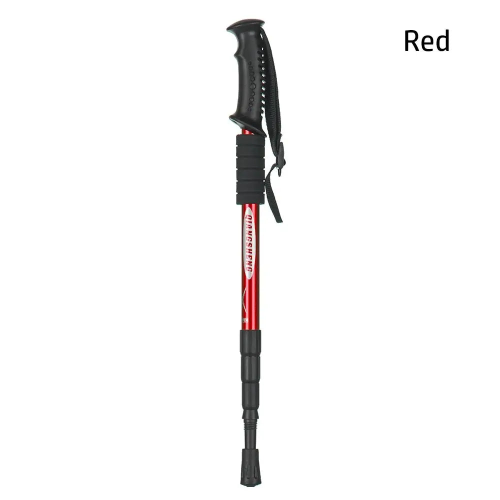 Hot New Telescopic Walking Sticks Collapsible Cane Red