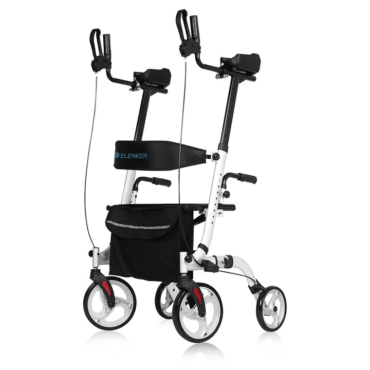 HFK-9210KDB-3 Dual-Brake Lightweight Upright Walker 10" Wheels