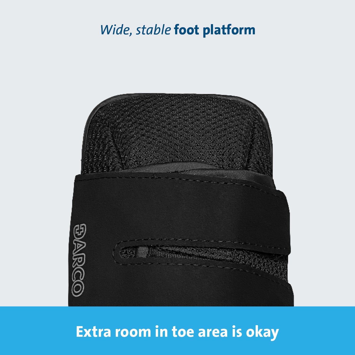 Post-Op Shoe HeelWedge Large Unisex Black,Packaging Type- Each