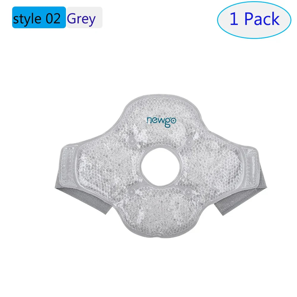 Reusable Knee Support Gel Ice Pack for Sports Injuries Flexible Knee Surgery Pack for Pain Relief Cold Hot Compress Therapy Wrap