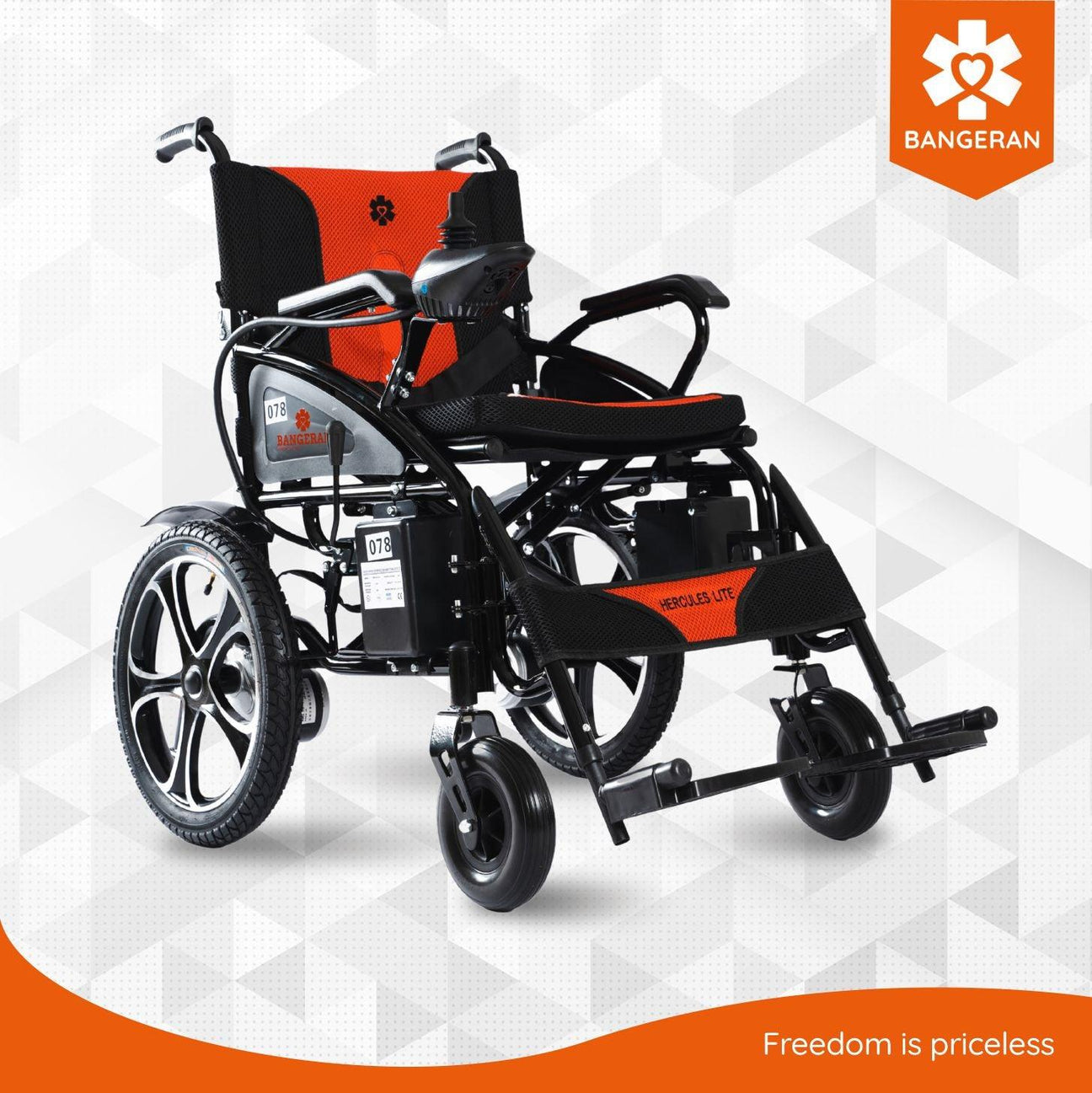 Hercules Lite Compact Portable Folding Travel Electric Wheelchair