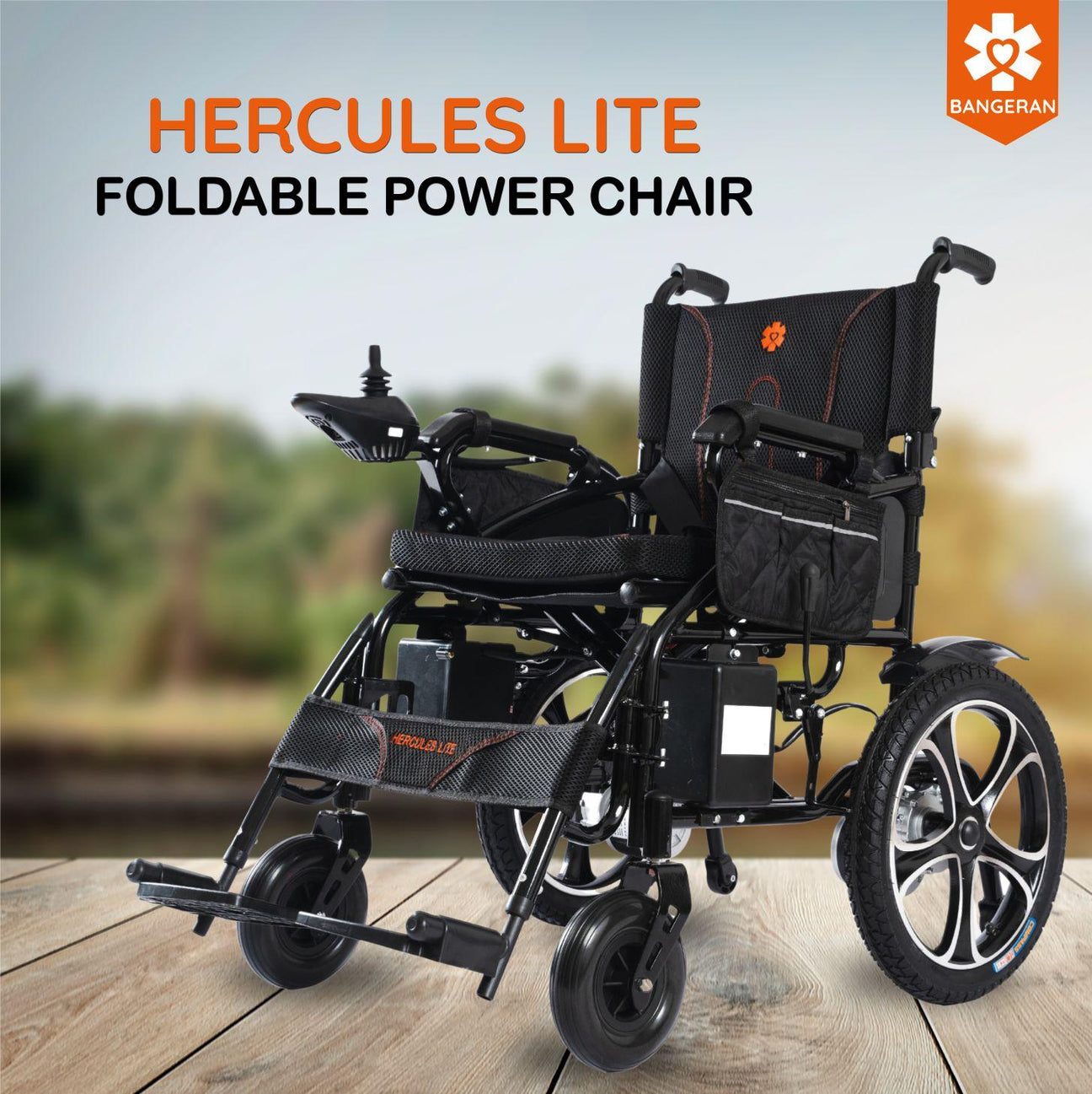 Hercules Lite Compact Portable Folding Travel Electric Wheelchair