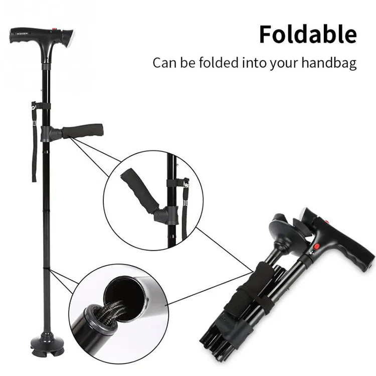 Collapsible Telescopic Folding Cane -All Care Store