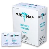 Obstetrical Cleansing Towelette Med Nap Individual Packet Scented 100 Count, Packaging Type- Box