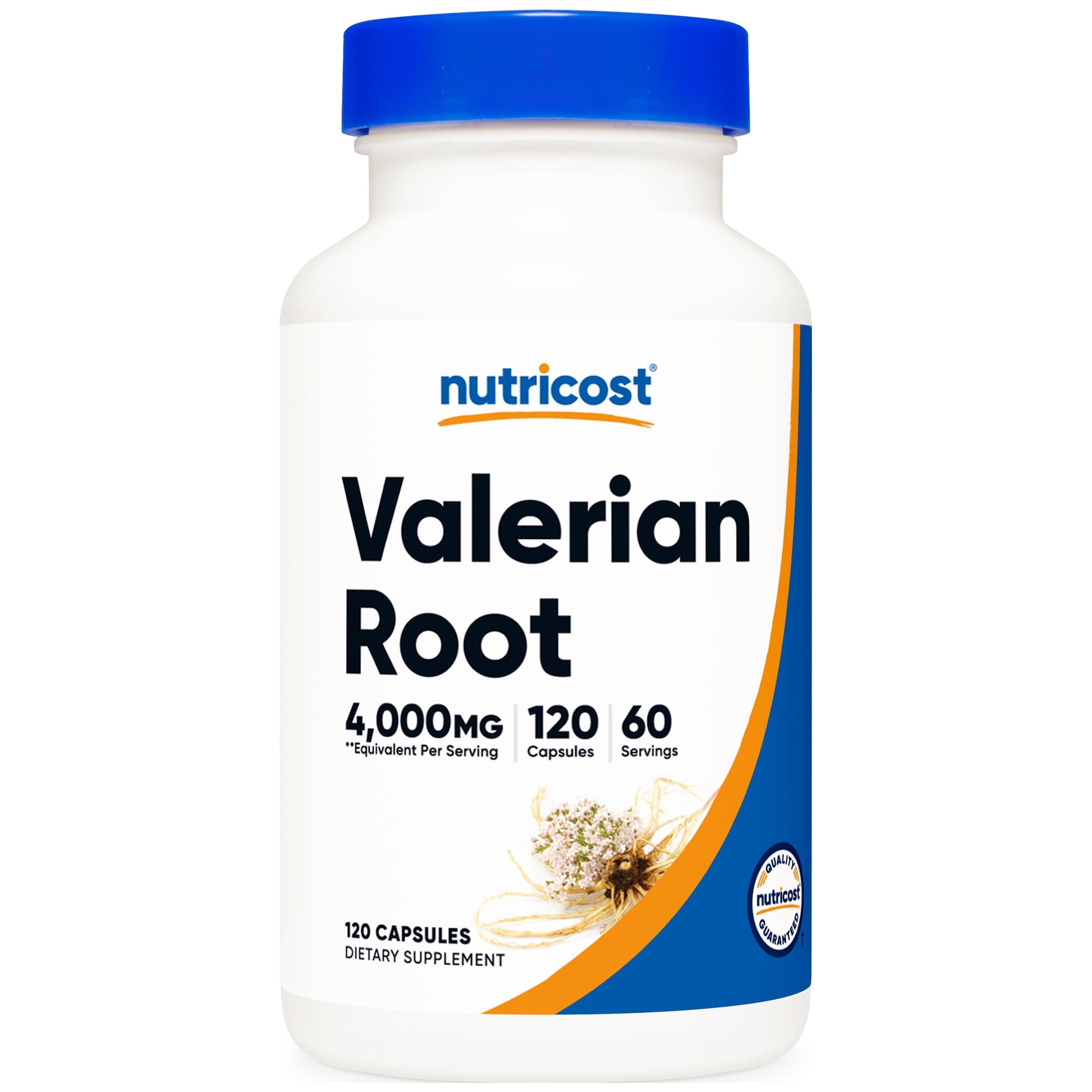 Valerian Root Capsules (4000Mg) 120 Capsules - Gluten Free Supplement