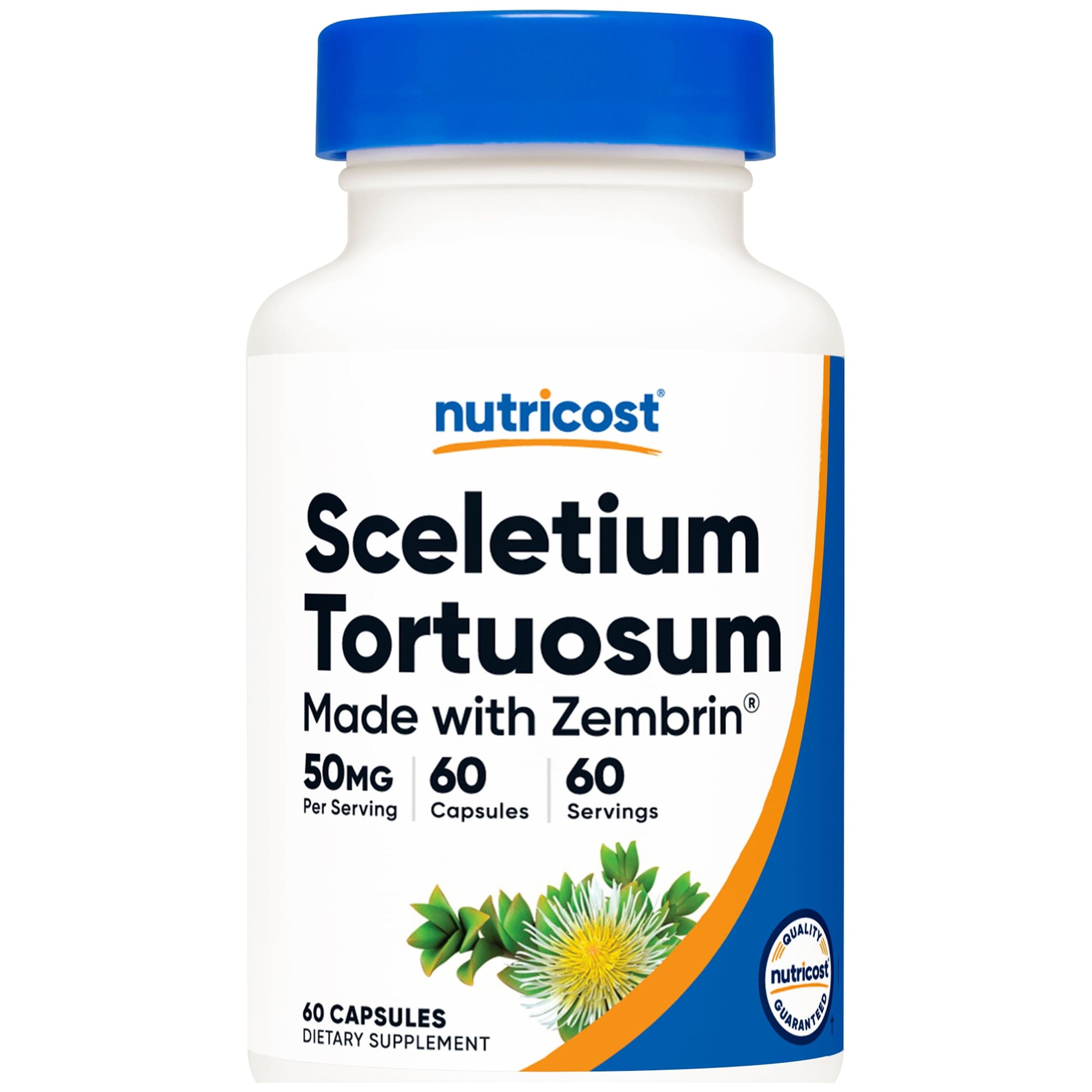 Zembrin (Sceletium Tortuosum) 60 Capsules (50Mg Each) - Vegetarian, Non GMO, Gluten-Free