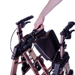 Elite Travel Rollator HD - Lightweight, portable walker with adjustable height, durable frame, and easy-to-use brakes for enhanced mobility and comfort. Perfect for on-the-go support!