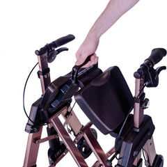 Elite Travel Rollator HD - Lightweight, portable walker with adjustable height, durable frame, and easy-to-use brakes for enhanced mobility and comfort. Perfect for on-the-go support!