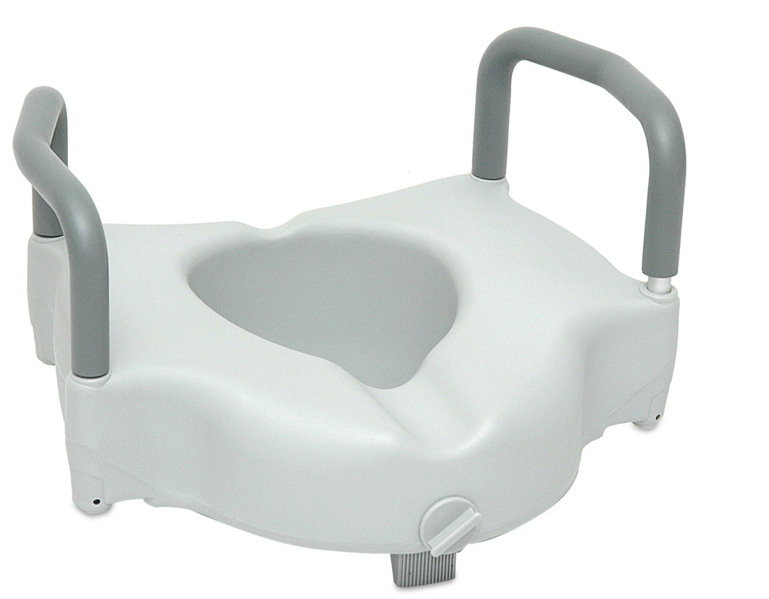 ProBasics Raised Toilet Seat with Lock and Arms,