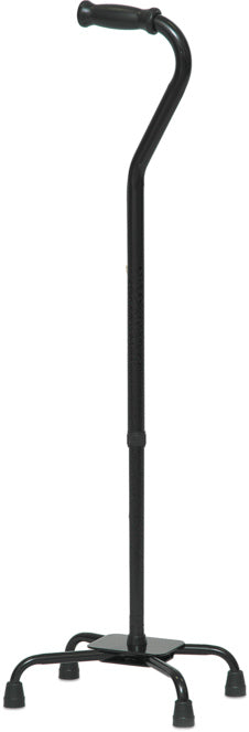 ProBasics Bariatric Quad Cane, Large Base (Black), 2/ca