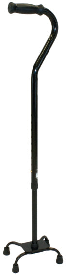 ProBasics Bariatric Quad Cane, Small Base (Black),