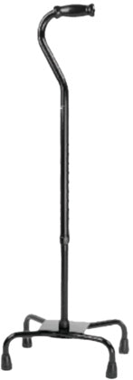 ProBasics Quad Cane, Large Base (Black),