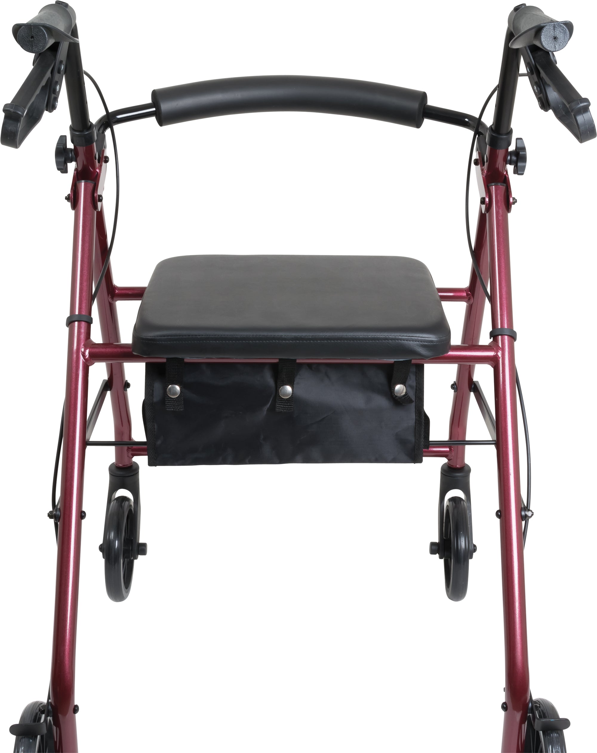 ProBasics Aluminum Rollator with 6-inch Wheels, Burgundy