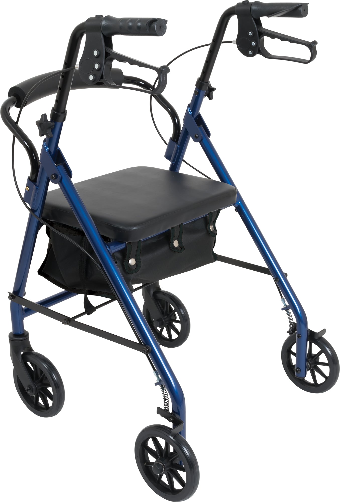 Bariatric Rollator W/ 8 Wheels Blue