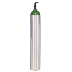 Aluminum E Cylinder with Toggle Valve, 6/PK