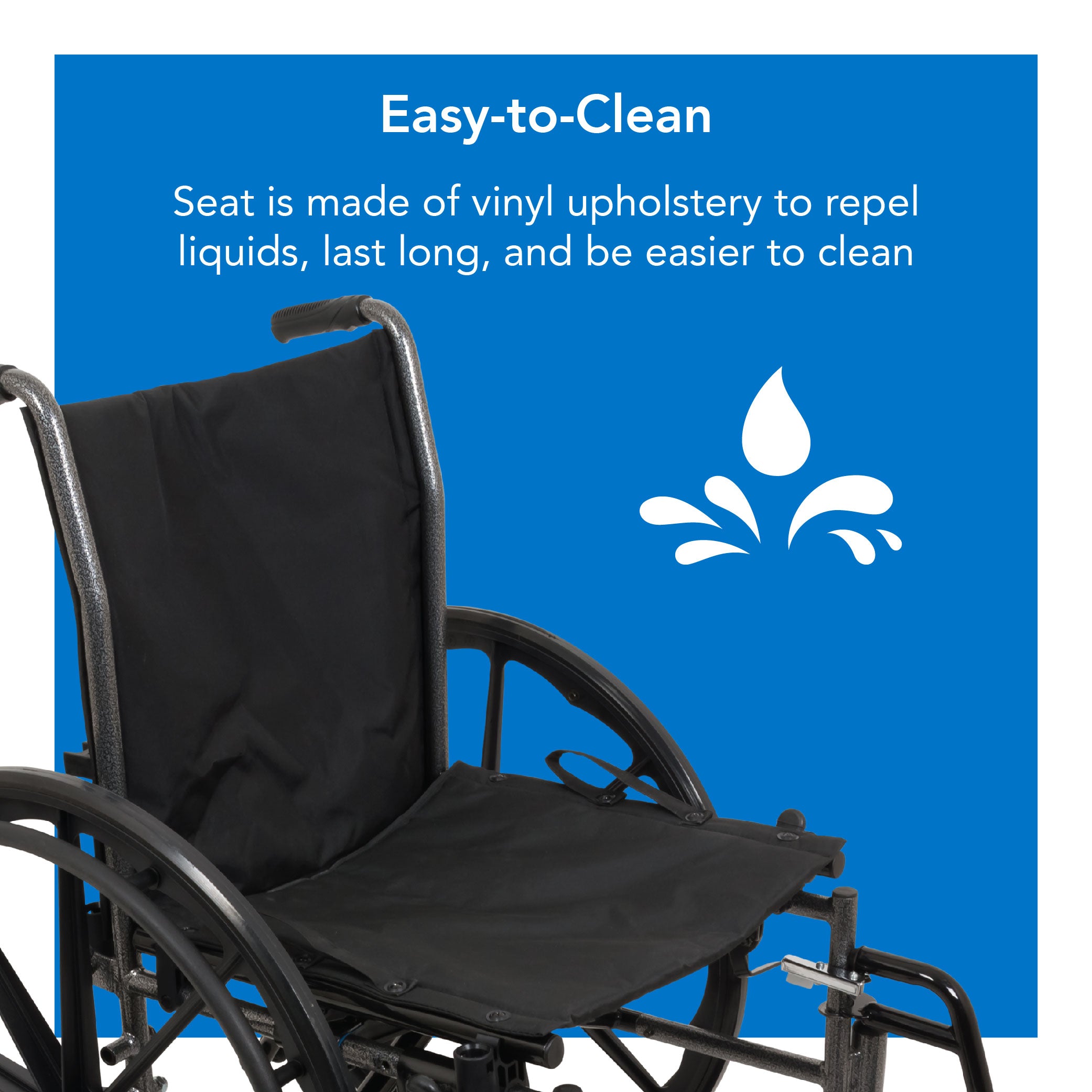 Probasics K3 Lightweight Wheelchair with flip-back height adjustable arms and swing-away or elevating padded leg rests. ,Large 24" rear wheels Wheels ,300 lbs Weight Capacity ,16" x 16" ,WC31616DE