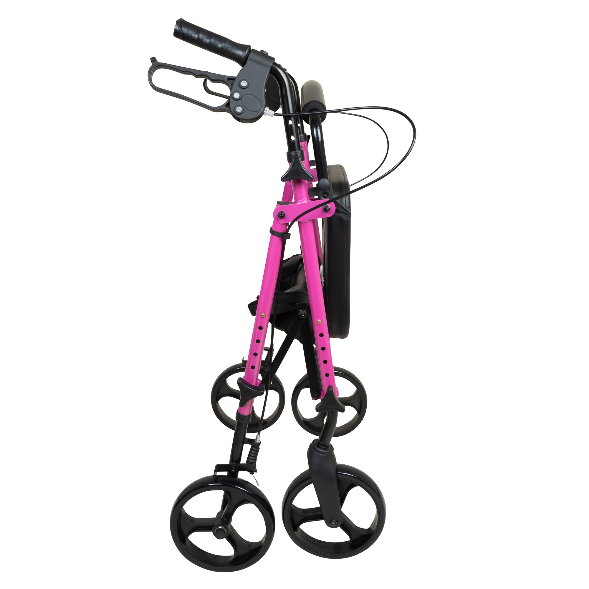 ProBasics Aluminum Height Adjustable Rollator, Pink