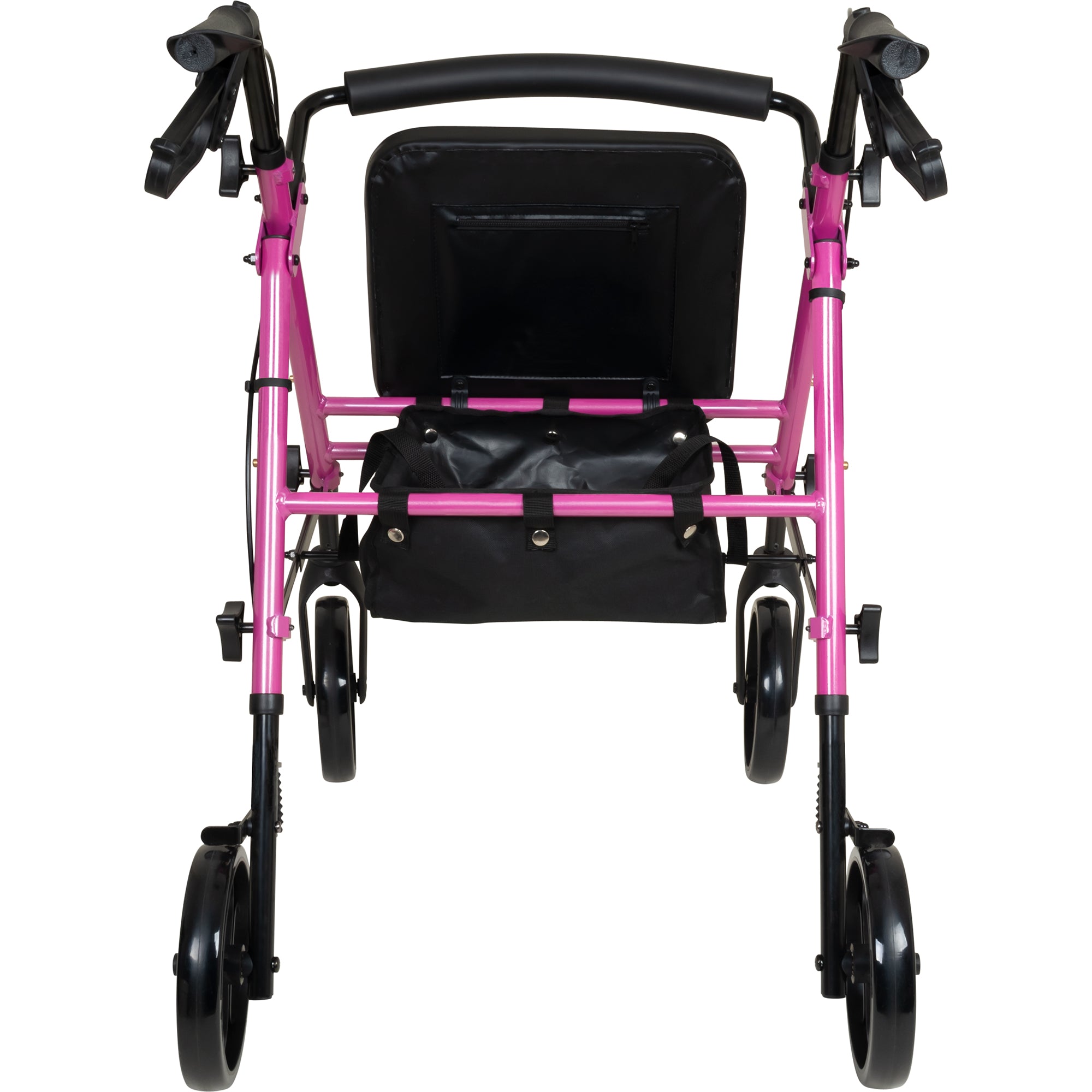 ProBasics Aluminum Height Adjustable Rollator, Pink