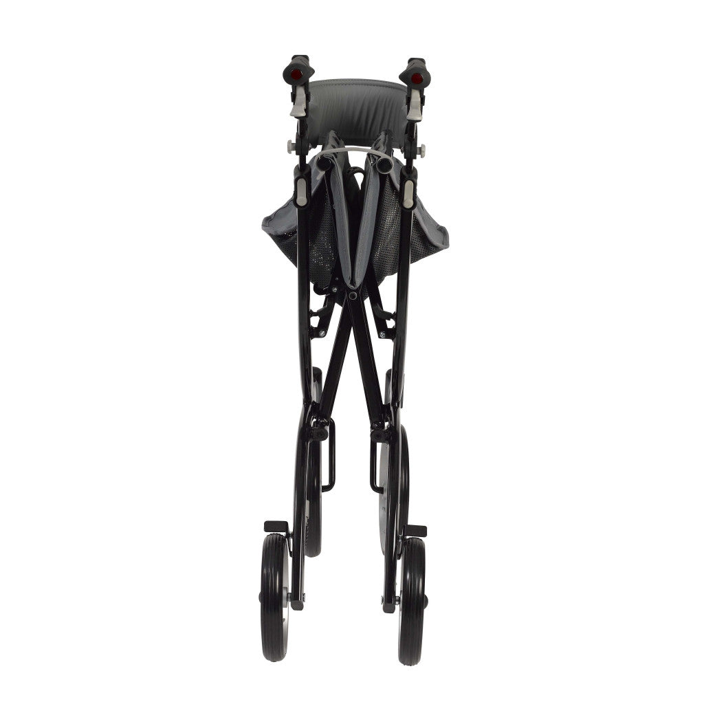 drive™ Nitro Aluminium Rollator For Seniors and Elders, Wheel size 10 inch With Height Adjustable Weight Capacity 300lbs Black Color ,Foldable, 876606EA