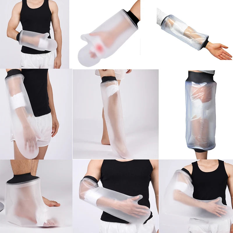 Shower Cover Waterproof Bandage Adult Sealed Cast Bandage Protector Wound Fracture Arm Leg Hand Cover Shower Bath PICC Line