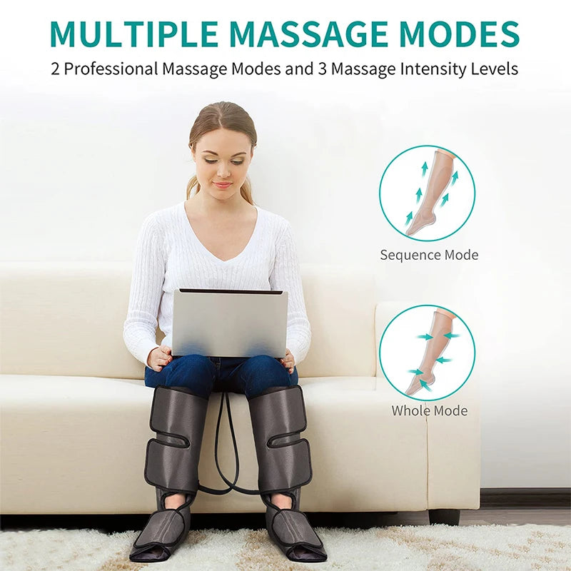 nekteck foot legs air compression massager calf wraps massage for blood circulation and relaxation physical massage boot