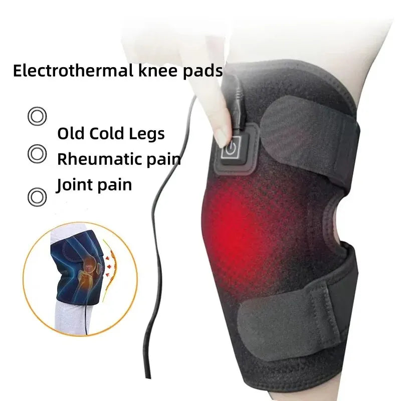 Electrically Heated Old Cold Legs Joints Knee Pads Heated Protective Sleeve Protective Gear Warm Hot Leg Protection Knee Pads