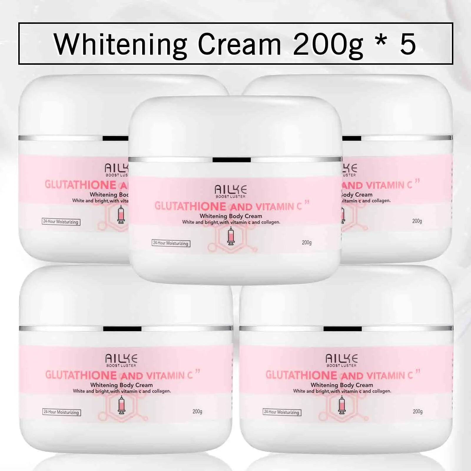 AILKE Whitening Moisturizing Korean Facial And Body Lotion Reduce Melanin Wrinkles Vitamin C Dark Spot Remover Skin Care Cream