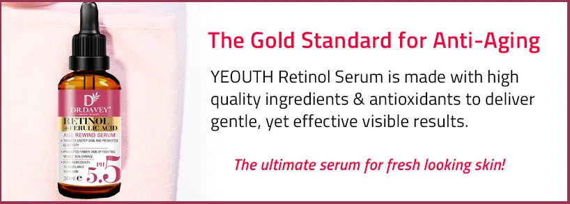 Newest Retinol+Ferulic Acid Age Rewind Serum For Face Whitening Serum Brightening Hydrating Face Serum Fade Fine Lines Skin Care